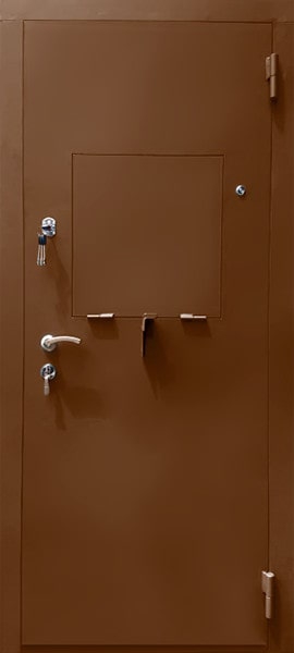 Внешняя сторона Металлическая дверь для кассы